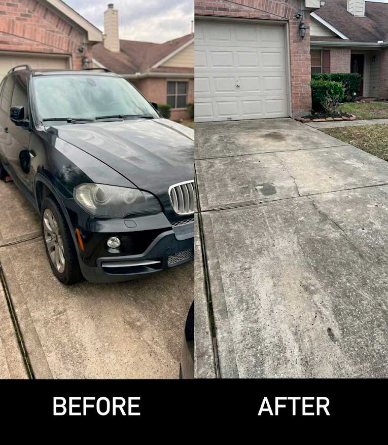 Before and after selling a junk SUV to Junk Car Buyers R-Us in Dayton, TX.